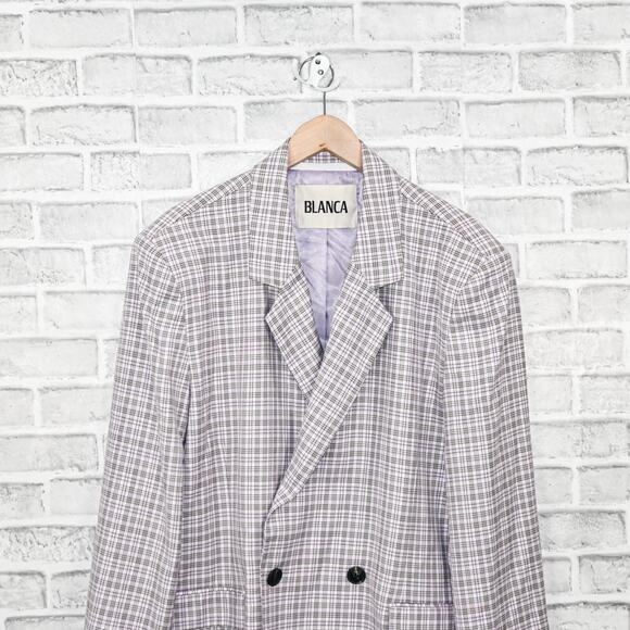 BLANCA Women's Oversize Jamie Blazer Jacket double breasted in lilac - Picture 6 of 10